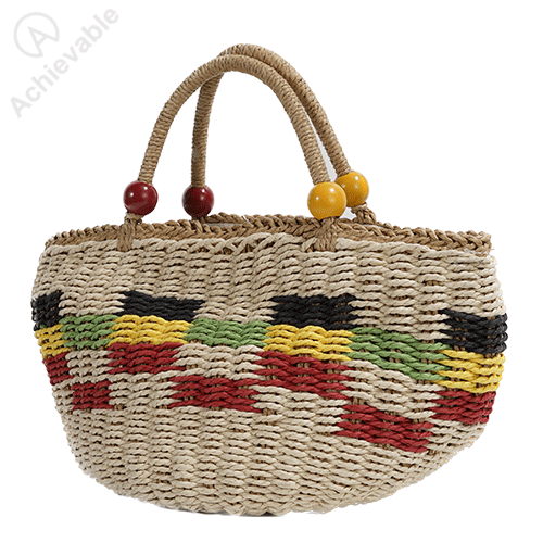 Hand making Portable RAFFIA BAG
