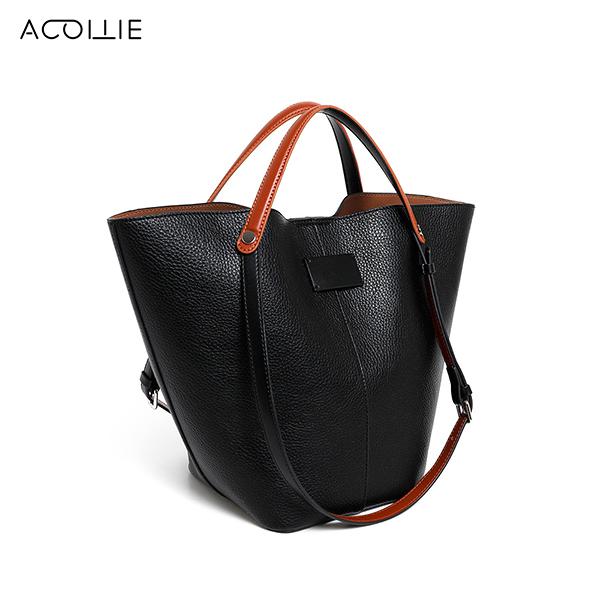 Handcrafted Dress-age handbag bucket bag Large Capacity Vegetable Basket Handbags All-Match Shoulder