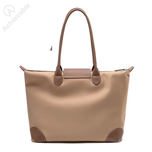 Business large nylon tote bag Women Zipper Casual Tote's Capacity Shoulder Bag with large capacity