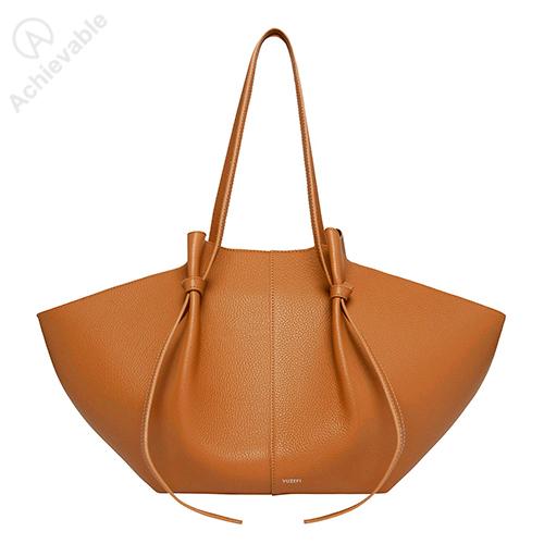 Work Bag genuine Leather large capacity tote bag versatile commuter large bag hand-held wing bag  
